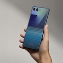 Samsung Galaxy Z Flip Uyumlu 8 Kılıf M-safe Şarj Özellikli Aramid Karbon Fiber Pitaka Tactile Woven Sunset-Moonrise Serisi Kapak - 8