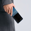 Samsung Galaxy Z Flip Uyumlu 8 Kılıf M-safe Şarj Özellikli Aramid Karbon Fiber Pitaka Tactile Woven Sunset-Moonrise Serisi Kapak - 9