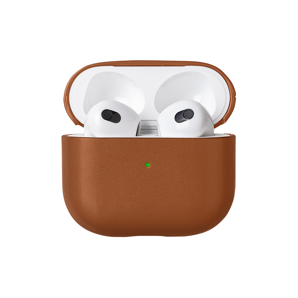 Apple AirPods 3.Nesil Kılıf M-Safe Şarj Özellikli Native Union Hakiki Nappa Derisi Klasik Kapak - 1