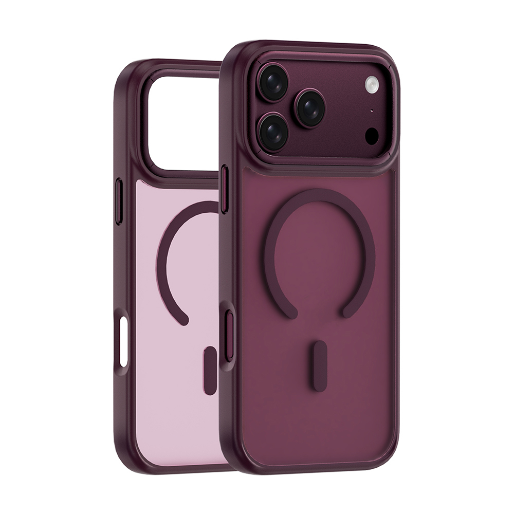 Apple iPhone 17 Pro Max Uyumlu Kılıf Wiwu FGG-012 ArmorPro Serisi M-safe Şarj Özellikli Parmak İzi Bırakmayan Kılıf - 3