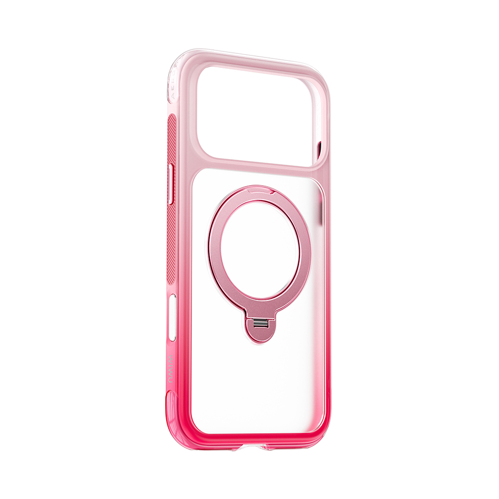 Apple iPhone 17 Pro Max Uyumlu Kılıf Wiwu AS-204 AeroShield Aurora Ultra Serisi M-safe Şarj Özellikli Airbag Tasarımlı Standlı Kapak - 1