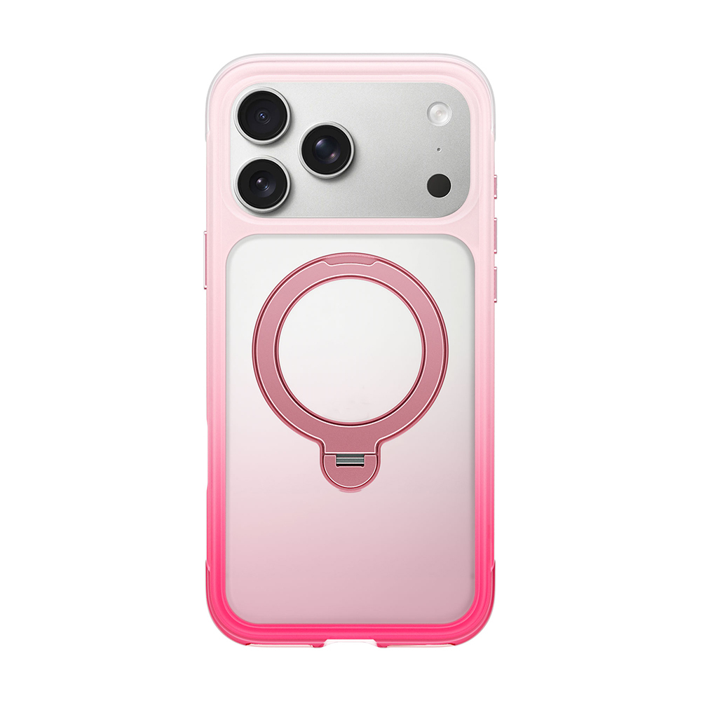Apple iPhone 17 Pro Max Uyumlu Kılıf Wiwu AS-204 AeroShield Aurora Ultra Serisi M-safe Şarj Özellikli Airbag Tasarımlı Standlı Kapak - 6