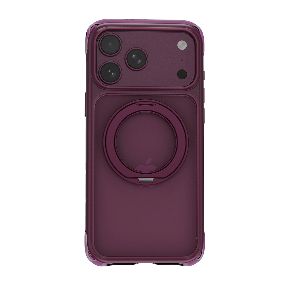 Apple iPhone 17 Pro Uyumlu Kılıf Wiwu AG-203 AeroGuard Ultra Serisi M-safe Şarj Özellikli Airbag Tasarımlı Standlı Kapak - 12