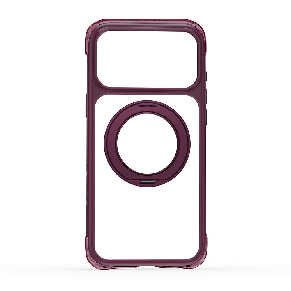 Apple iPhone 17 Pro Uyumlu Kılıf Wiwu AG-203 AeroGuard Ultra Serisi M-safe Şarj Özellikli Airbag Tasarımlı Standlı Kapak - 13