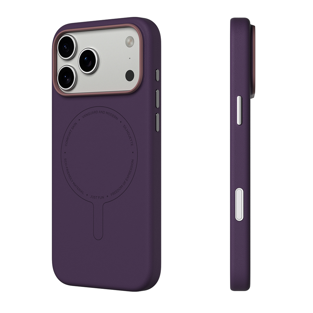 Apple iPhone 17 Pro Max Uyumlu Kılıf Wiwu AS-204 AeroShield Aurora Ultra Serisi M-safe Şarj Özellikli Airbag Tasarımlı Standlı Kapak - 1