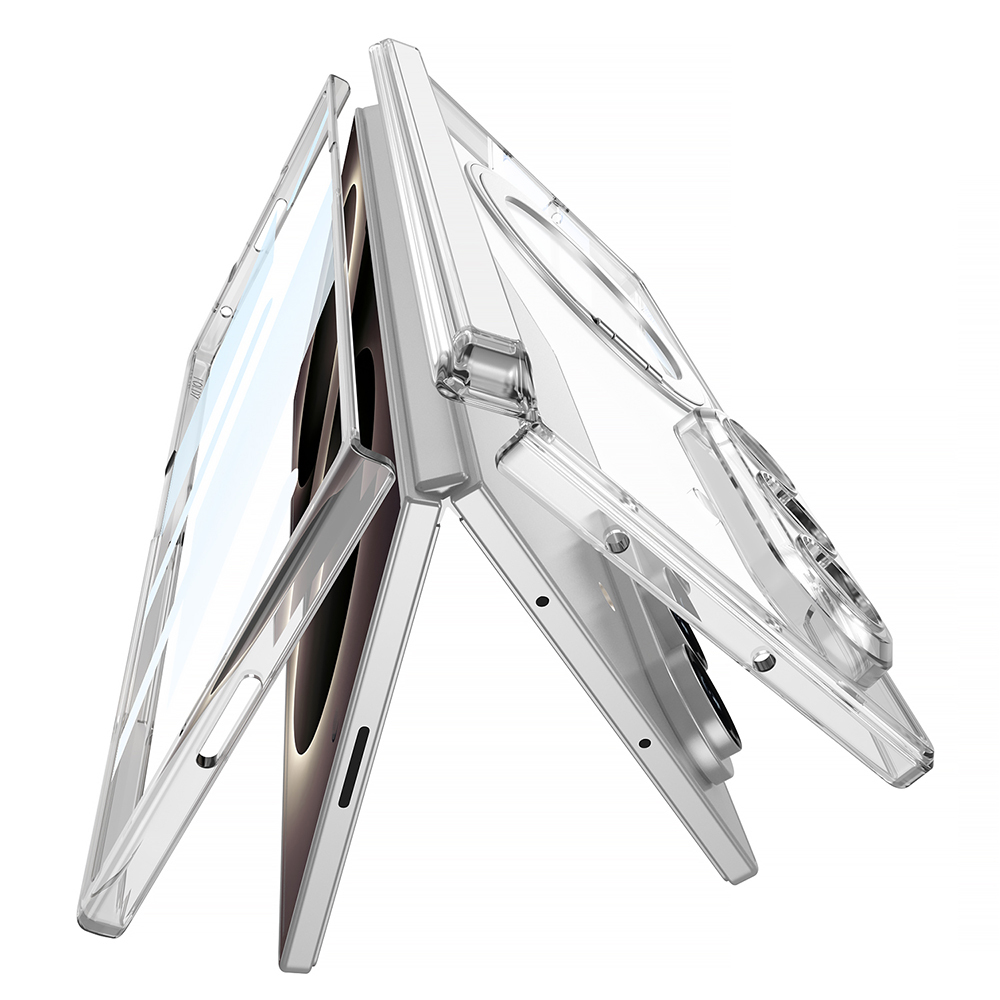 Galaxy Z Fold 8 Ultra M-safe Şarj Özellikli Zore Kıpta KPT-02 Standlı Kapak - 1