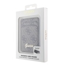 Guess Orjinal Lisanslı 4G Desenli Metal Script Logolu Magnetik Kartlık - 4