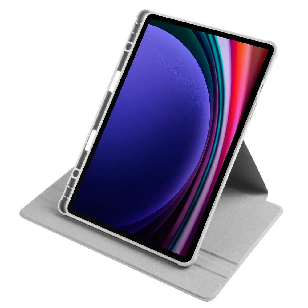 Samsung Galaxy Tab S9 Uyumlu Kılıf Zore Termik Kalem Bölmeli Dönebilen Standlı Kılıf - 19