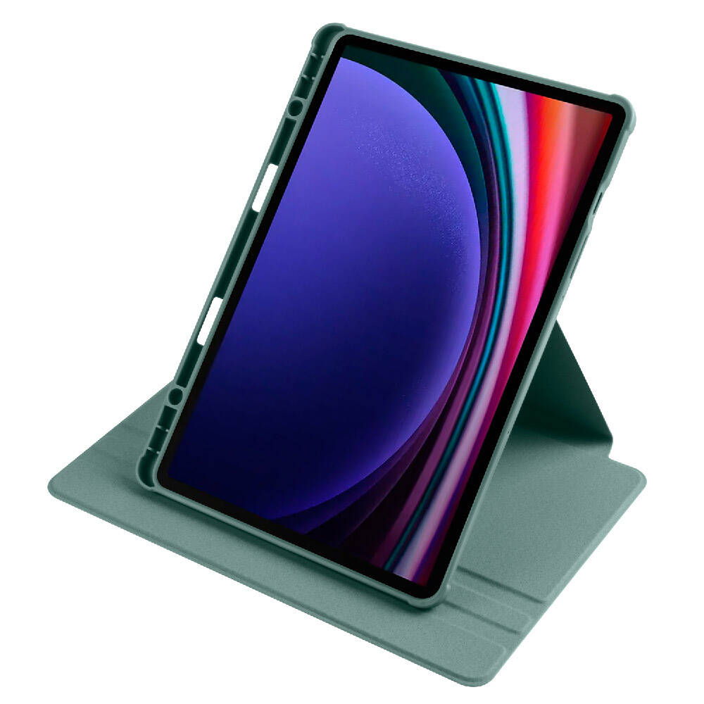Samsung Galaxy Tab S9 Uyumlu Kılıf Zore Termik Kalem Bölmeli Dönebilen Standlı Kılıf - 22