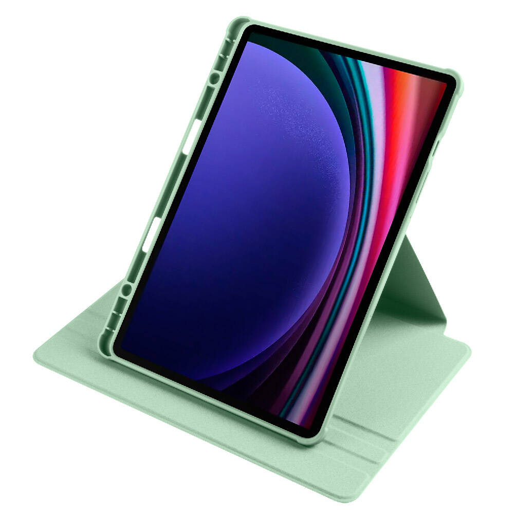 Samsung Galaxy Tab S9 Uyumlu Kılıf Zore Termik Kalem Bölmeli Dönebilen Standlı Kılıf - 23