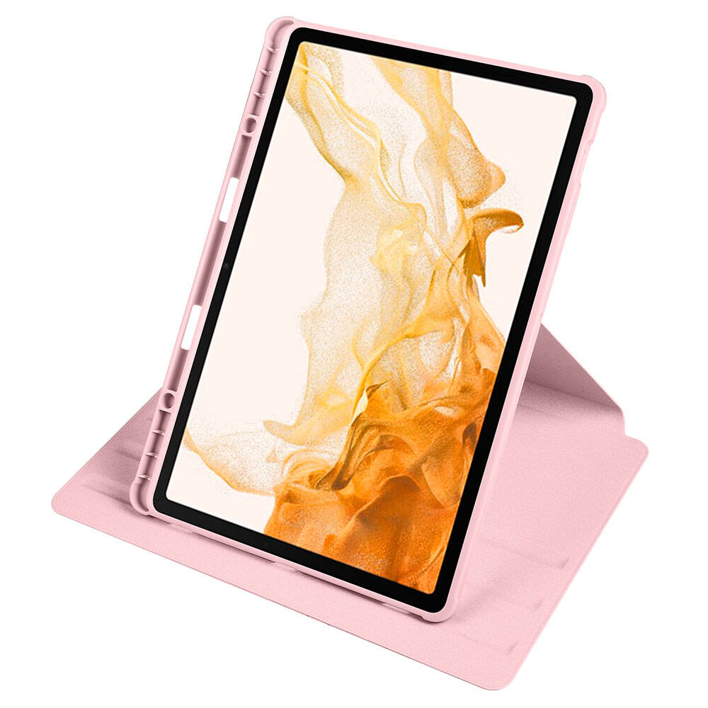 Samsung Galaxy Tab S9 Plus Uyumlu Kılıf Zore Termik Kalem Bölmeli Dönebilen Standlı Kılıf - 18