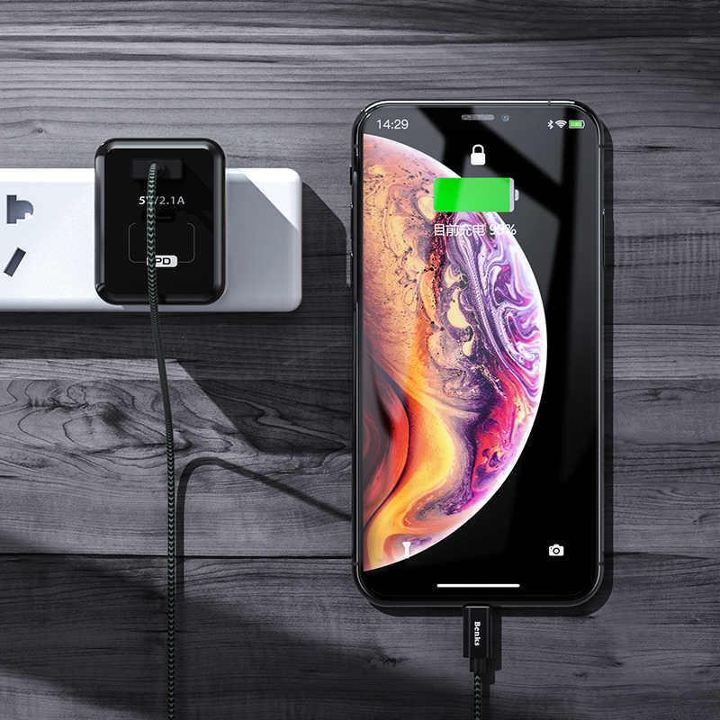 Benks M07 MFI Lightning Kablo 25Cm - 4