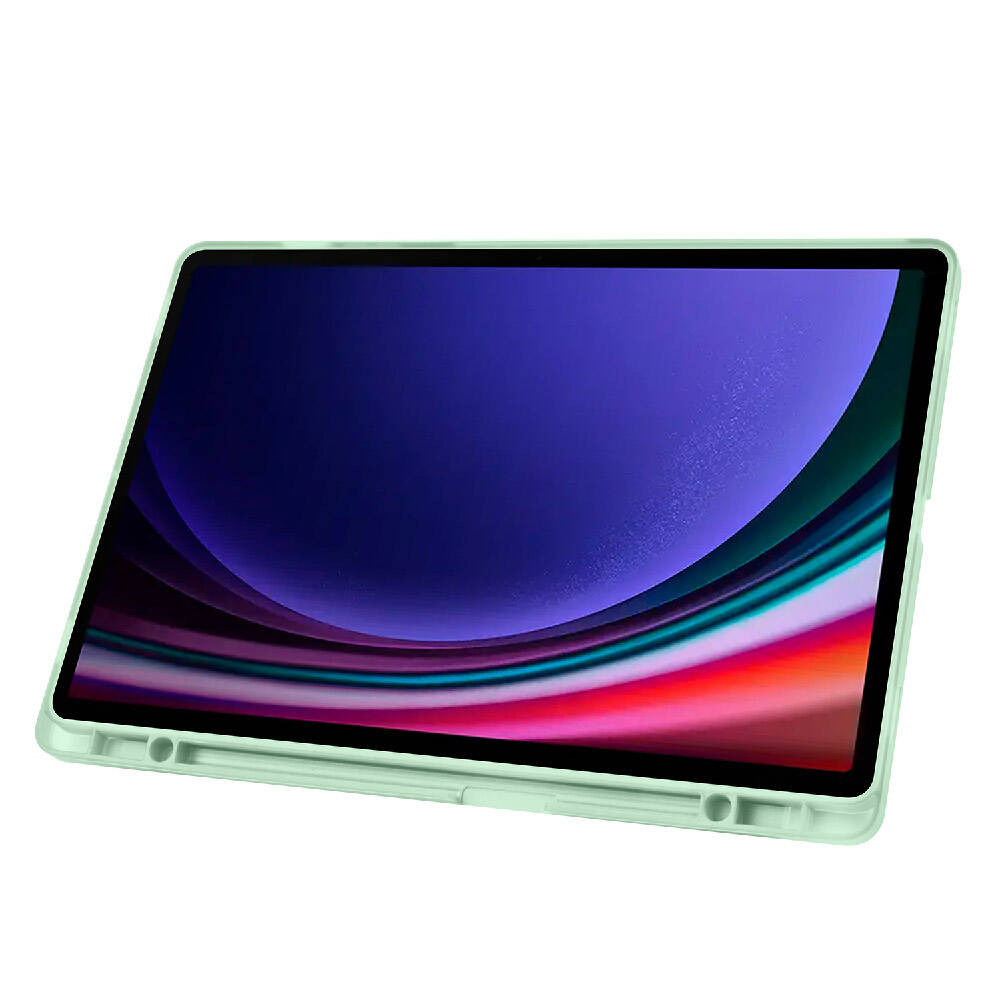 Samsung Galaxy Tab S9 Plus Uyumlu Kılıf Zore Tri Folding Kalem Bölmeli Standlı Kılıf - 5