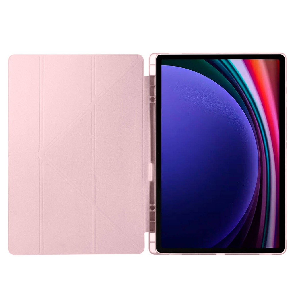 Samsung Galaxy Tab S9 Ultra SM-X910 Uyumlu Kılıf Zore Tri Folding Kalem Bölmeli Standlı Kılıf - 14
