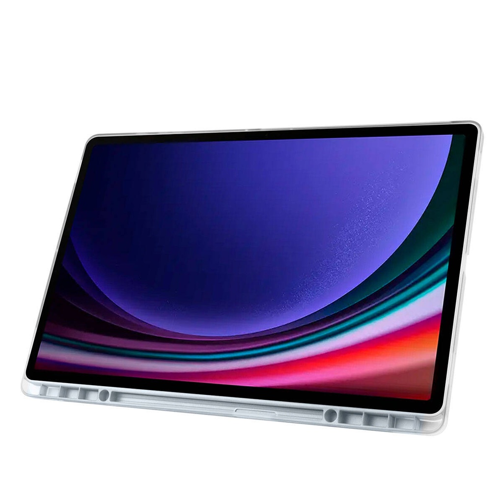 Samsung Galaxy Tab S9 Ultra SM-X910 Uyumlu Kılıf Zore Tri Folding Kalem Bölmeli Standlı Kılıf - 16