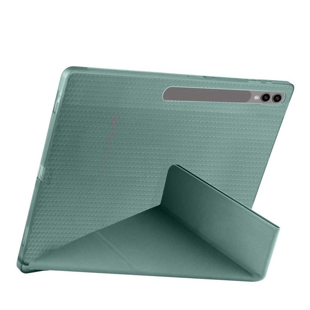 Samsung Galaxy Tab S9 Ultra SM-X910 Uyumlu Kılıf Zore Tri Folding Kalem Bölmeli Standlı Kılıf - 25