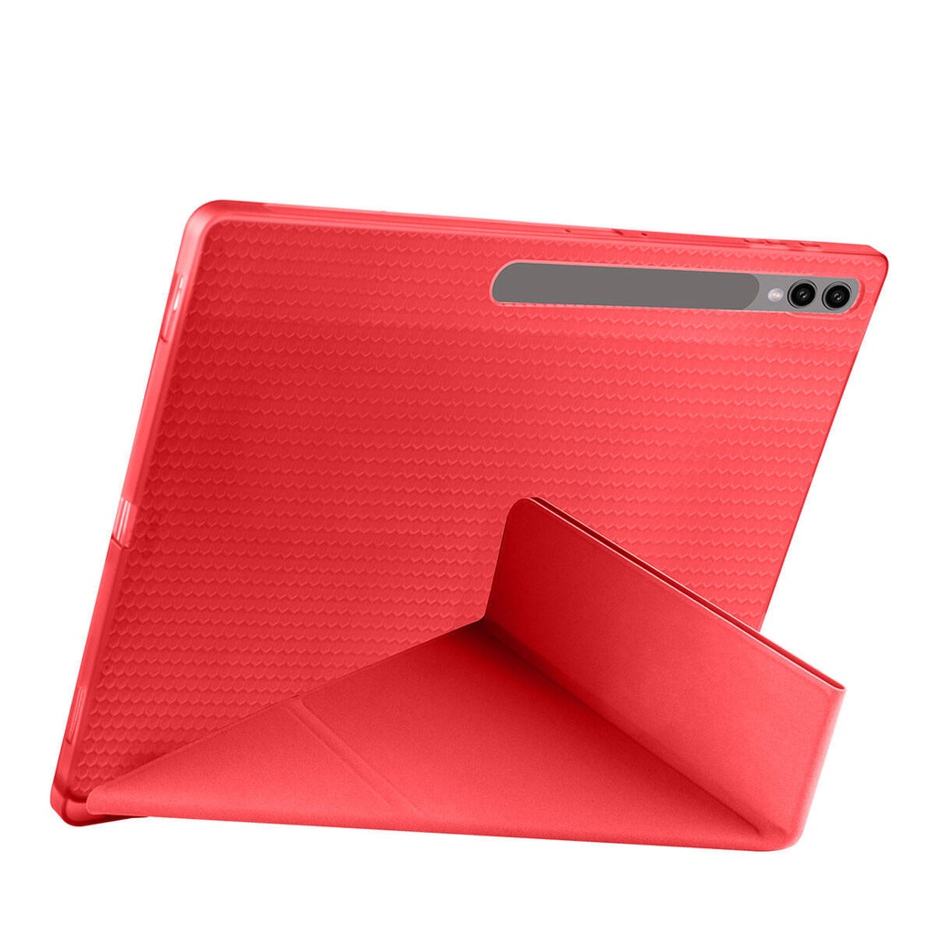 Samsung Galaxy Tab S9 Ultra SM-X910 Uyumlu Kılıf Zore Tri Folding Kalem Bölmeli Standlı Kılıf - 27