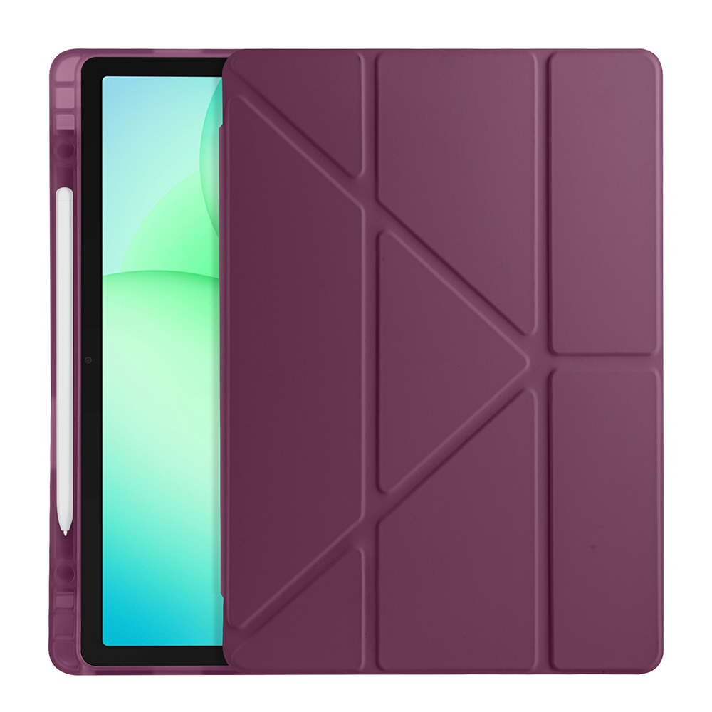 Samsung Galaxy Tab A9 Uyumlu Kılıf Zore Tri Folding Kalem Bölmeli Standlı Kılıf - 3