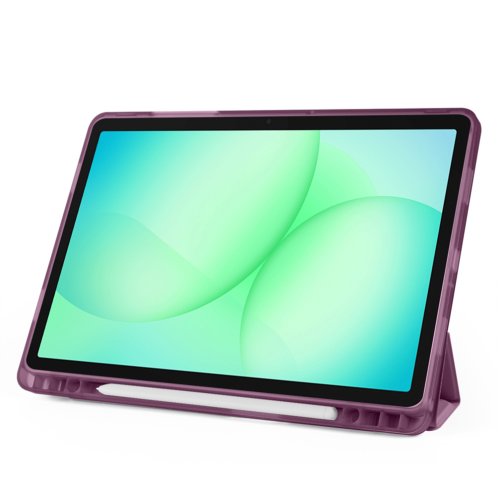 Samsung Galaxy Tab A9 Uyumlu Kılıf Zore Tri Folding Kalem Bölmeli Standlı Kılıf - 9