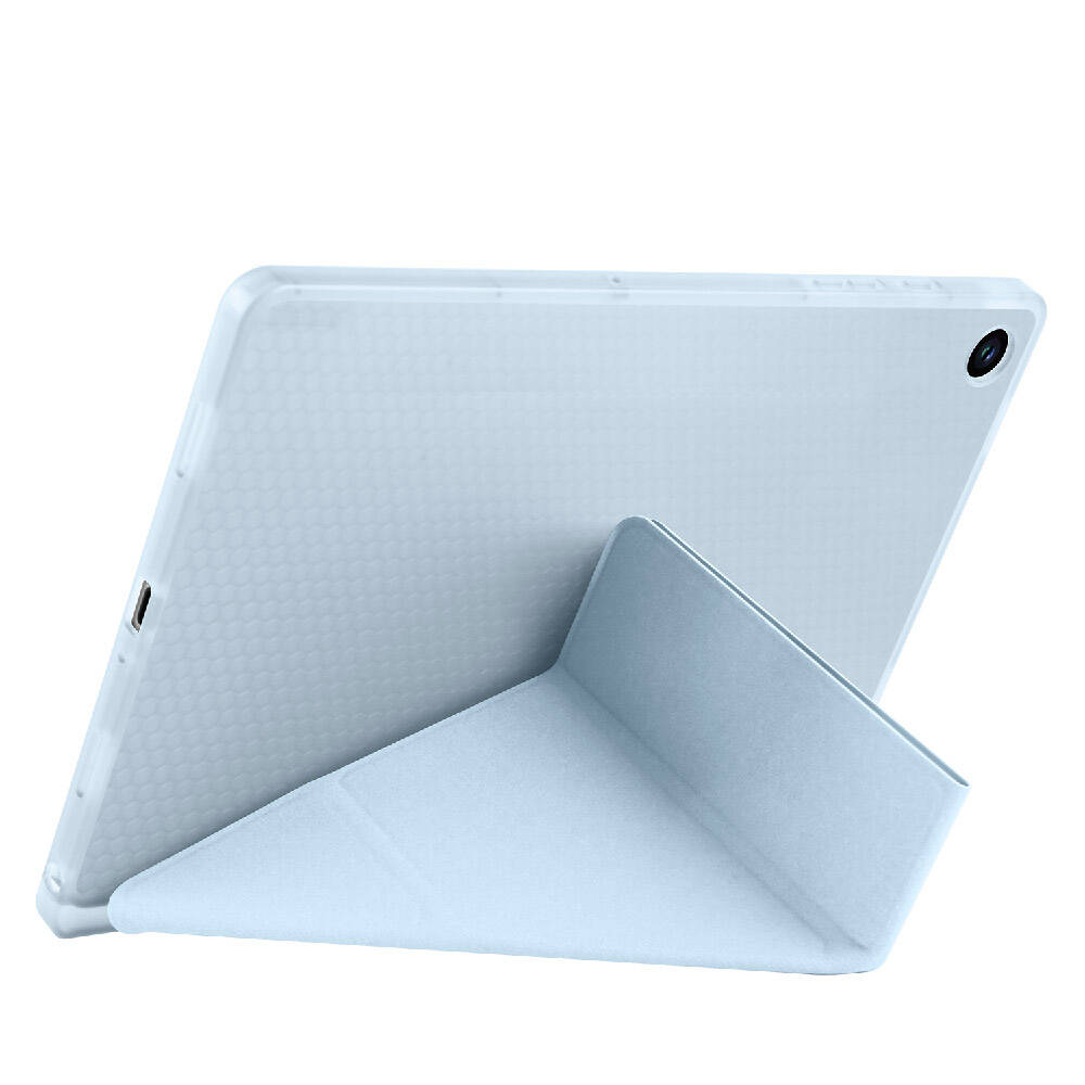 Samsung Galaxy Tab A9 Uyumlu Kılıf Zore Tri Folding Kalem Bölmeli Standlı Kılıf - 12