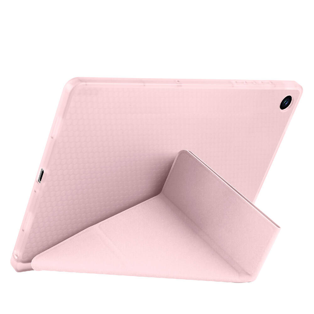 Samsung Galaxy Tab A9 Uyumlu Kılıf Zore Tri Folding Kalem Bölmeli Standlı Kılıf - 22
