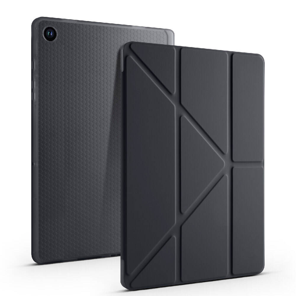 Samsung Galaxy Tab A9 Uyumlu Kılıf Zore Tri Folding Kalem Bölmeli Standlı Kılıf - 45