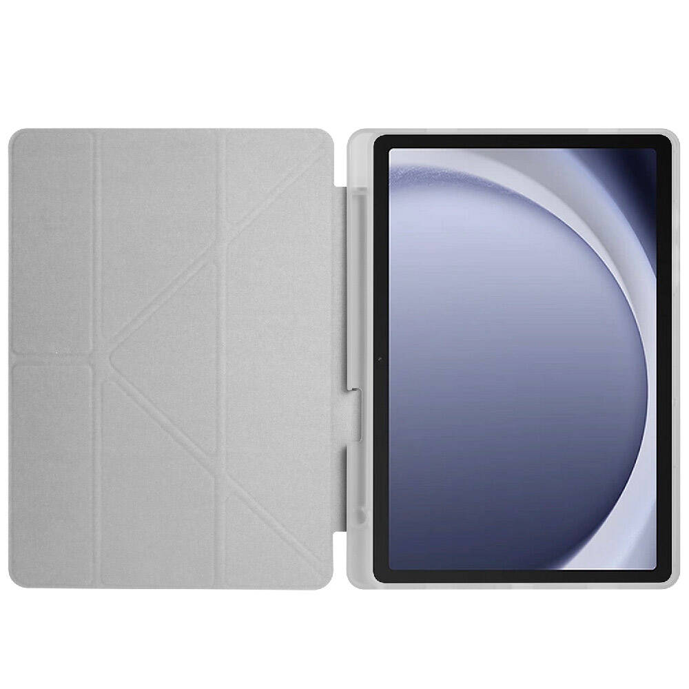 Samsung Galaxy Tab A9 Uyumlu Kılıf Zore Tri Folding Kalem Bölmeli Standlı Kılıf - 46