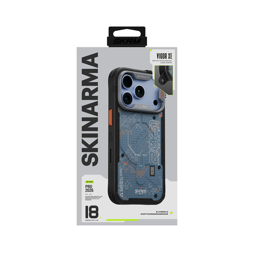 Apple iPhone 18 Pro Kılıf M-Safe Şarj Özellikli Airbag Tasarımlı Skinarma Vigor XE Kapak - 9
