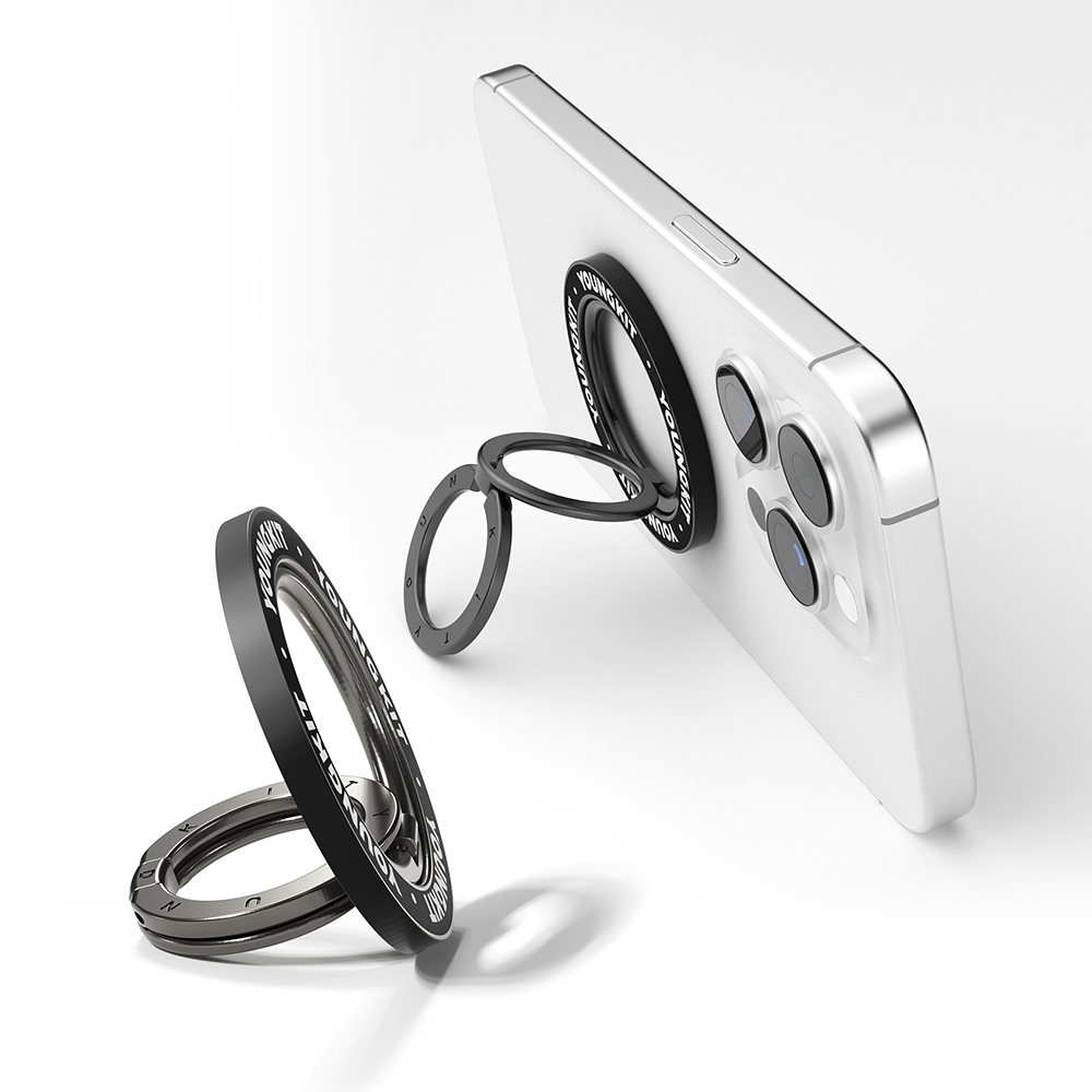 Youngkit Magnetik 360 Derece Dönebilen Double Ring Serisi Parmak Ring Stand - 3