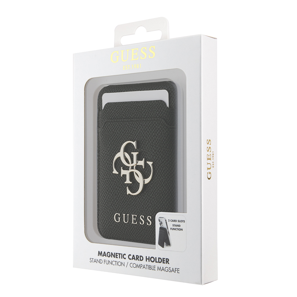 Guess Orjinal Lisanslı Metal Büyük 4G ve Yazı Logolu Standlı Magnetik Kartlık - 4