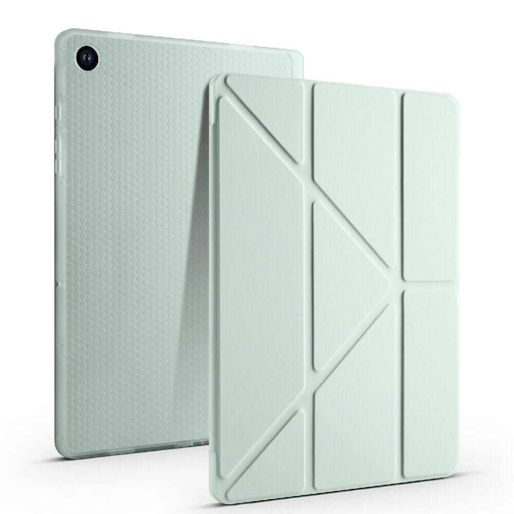 Samsung Galaxy Tab A9 Plus Uyumlu Kılıf Zore Tri Folding Kalem Bölmeli Standlı Kılıf - 11