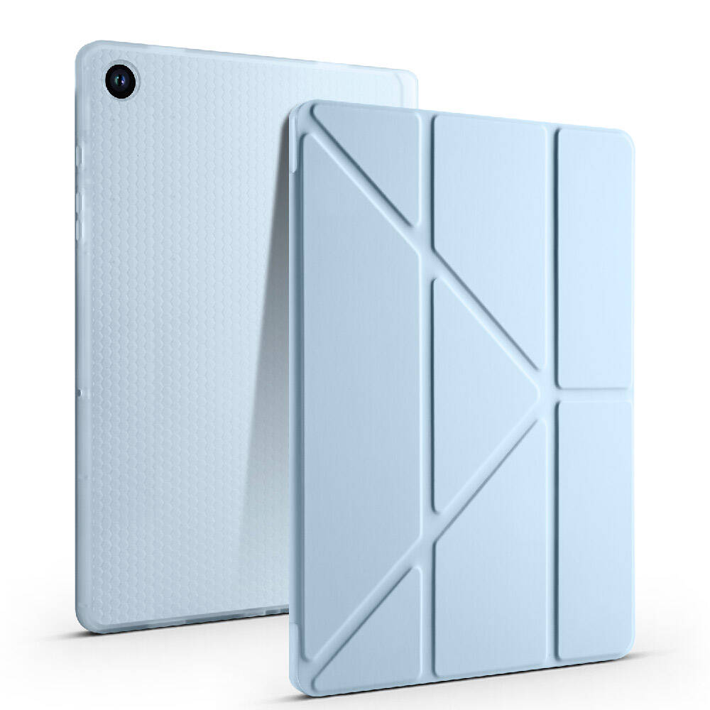 Samsung Galaxy Tab A9 Plus Uyumlu Kılıf Zore Tri Folding Kalem Bölmeli Standlı Kılıf - 12