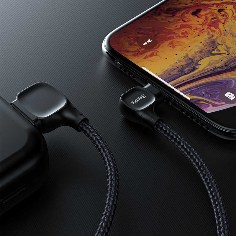 Benks M12 MFI Lightning Kablo 1.2M - 4