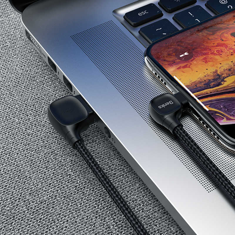 Benks M12 MFI Lightning Kablo 1.2M - 5