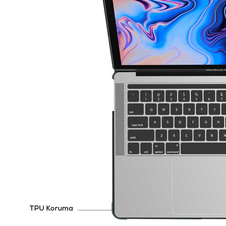 Apple Macbook 13.3' New Pro 2018 Uyumlu Wiwu Macbook HP-01 iShield Kapak - 5
