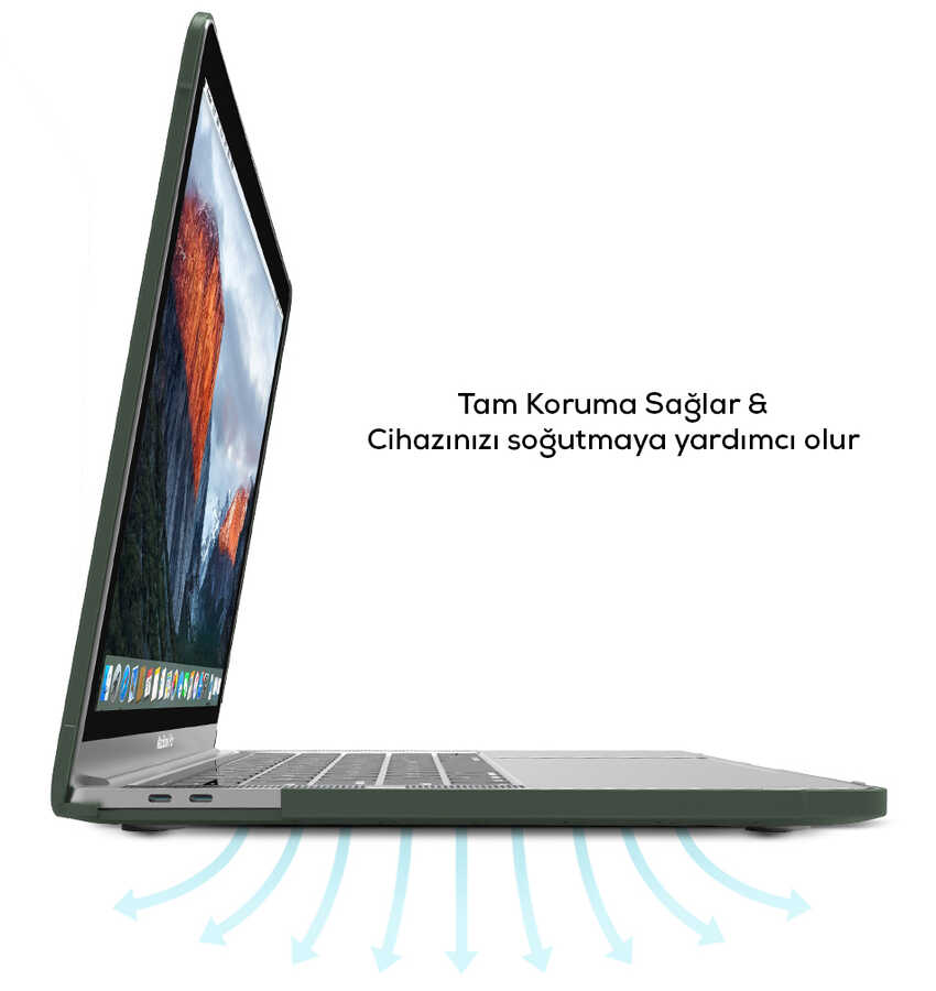 Apple Macbook 13.3' New Pro 2018 Uyumlu Wiwu Macbook HP-01 iShield Kapak - 8