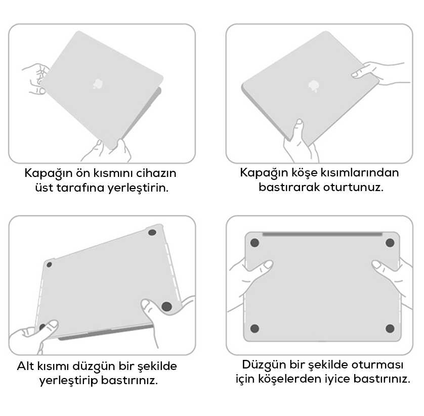 Apple Macbook 13.3' New Pro 2018 Uyumlu Wiwu Macbook HP-01 iShield Kapak - 11