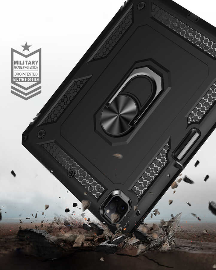 Apple iPad Pro 12.9 2020 (4.Nesil) Uyumlu Kılıf Zore Tablet Vega Kapak - 4