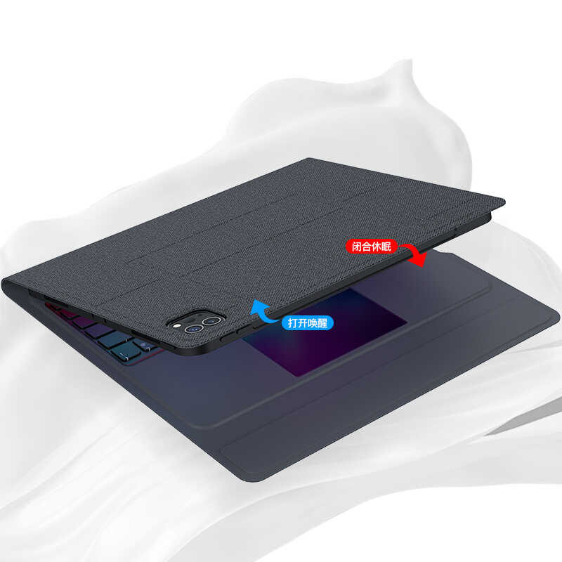 Apple iPad Pro 12.9 2020 (4.Nesil) Uyumlu Benks Multifunctional Kablosuz Klavyeli Kılıf - 1
