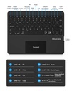 Apple iPad Pro 12.9 2020 (4.Nesil) Uyumlu Benks Multifunctional Kablosuz Klavyeli Kılıf - 5