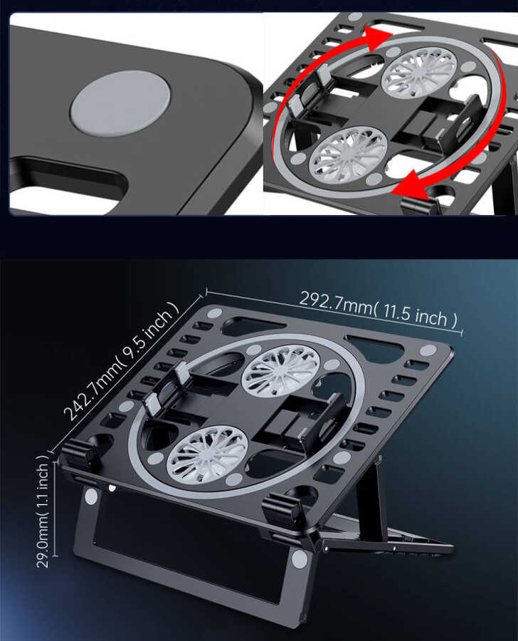 Zore HZ-01 Soğutucu Fanlı Laptop Standı - 1
