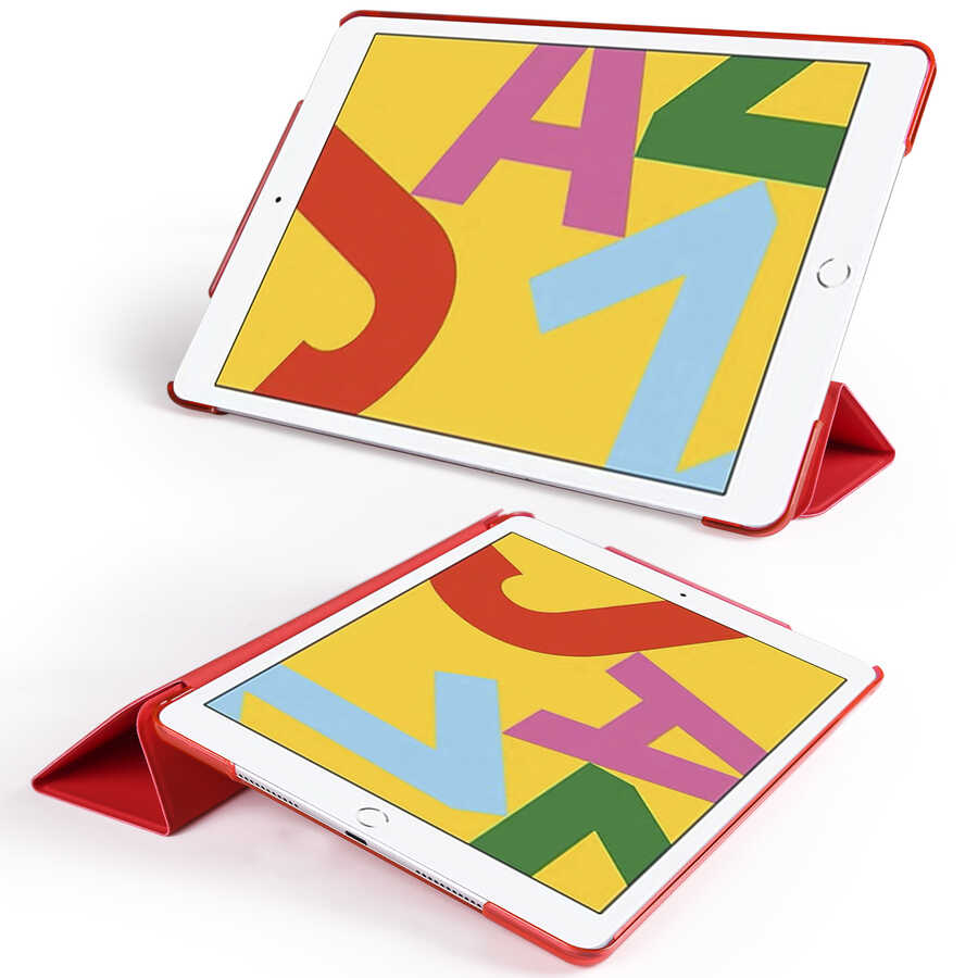 Apple iPad 10.2 2021 (9.Nesil) Uyumlu Zore Smart Cover Standlı 1-1 Kılıf - 4