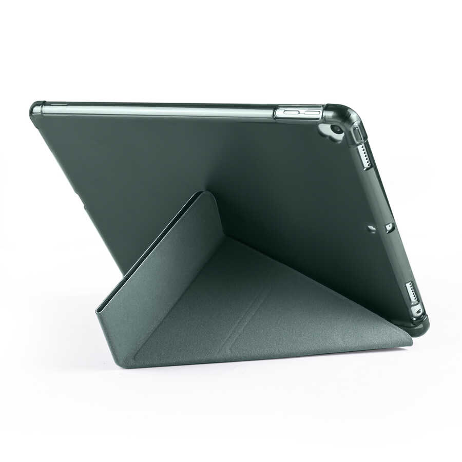 Apple iPad 10.2 2021 (9.Nesil) Uyumlu Kılıf Zore Tri Folding Kalem Bölmeli Standlı Kılıf - 9