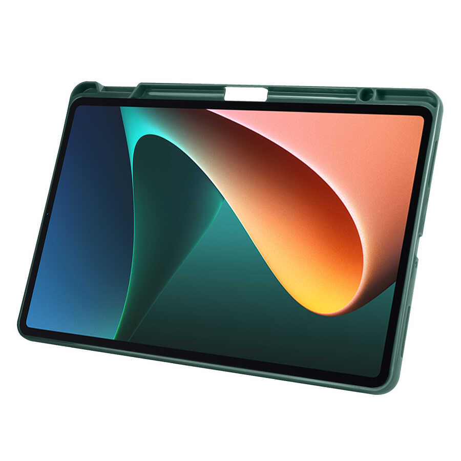 Xiaomi Mi Pad 5 Uyumlu Kılıf Zore Tri Folding Kalem Bölmeli Standlı Kılıf - 4