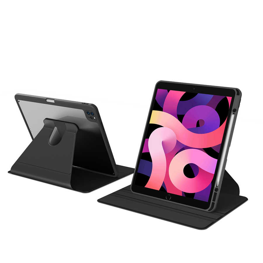 Apple iPad Pro 12.9 2020 (4.Nesil) Uyumlu Kılıf Zore Nayn Dönebilen Standlı Kılıf - 1