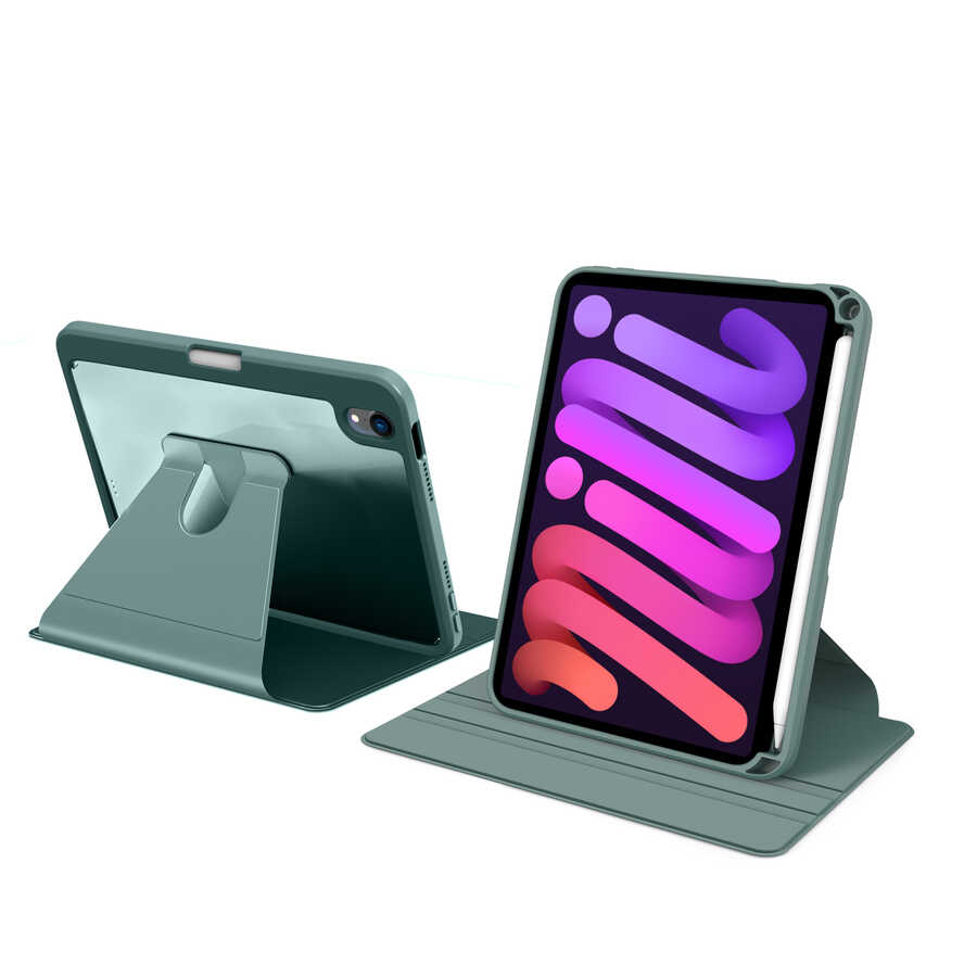 Apple iPad Mini 2021 (6.Nesil) Uyumlu Kılıf Zore Nayn Dönebilen Standlı Kılıf - 1
