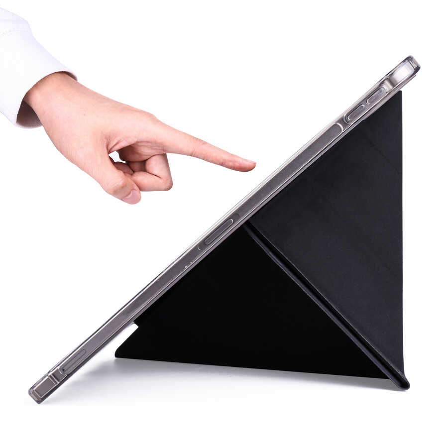Apple iPad Pro 12.9 2021 Uyumlu (5.Nesil) Kılıf Zore Tri Folding Kalem Bölmeli Standlı Kılıf - 2