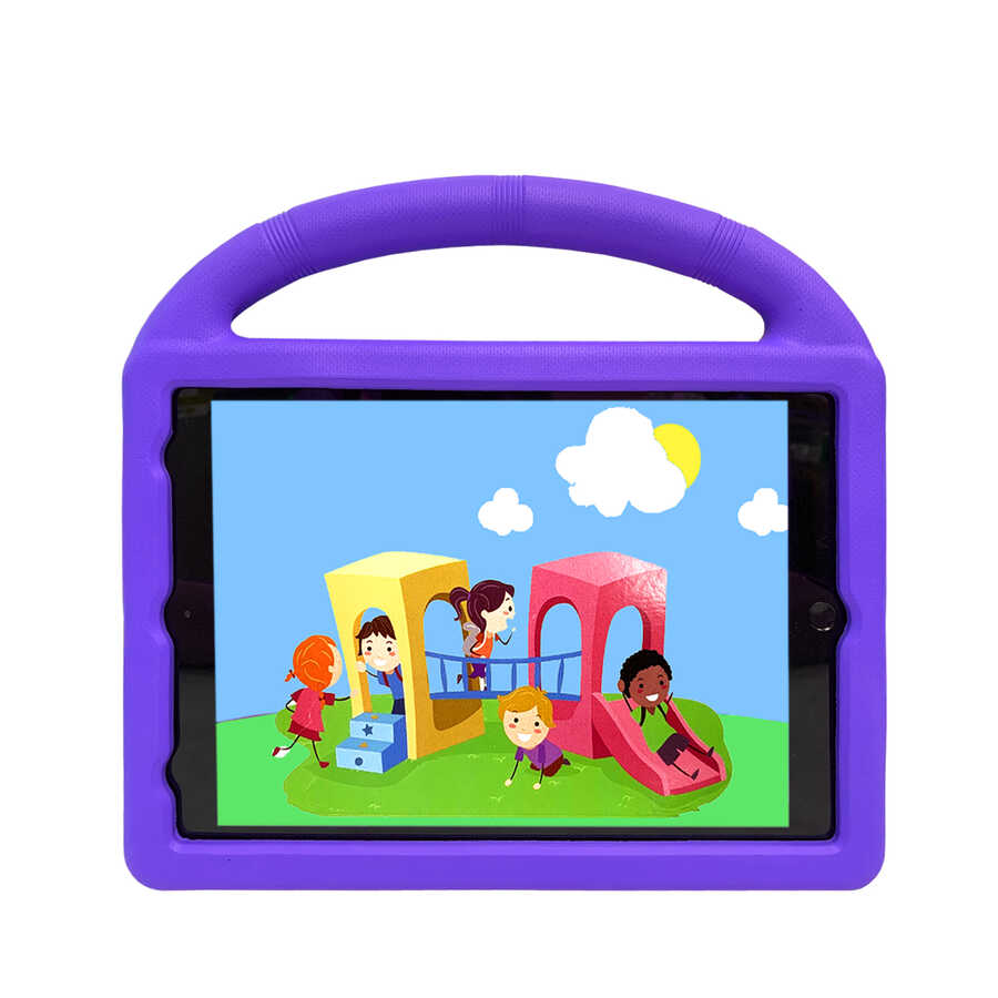 Apple iPad 10.2 Uyumlu (9.Nesil) Zore Wheel Car Tekerlek Standlı Tablet Eva Silikon Kılıf - 4