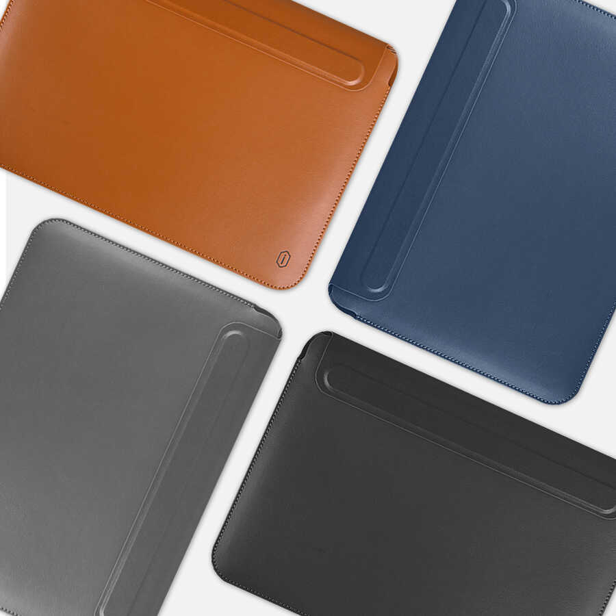 Apple Macbook 14.2' 2021 Uyumlu Wiwu Macbook Skin Pro Portable Stand Kılıf - 5