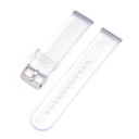 Huawei GT2 42mm Uyumlu Kordon Silikon Şeffaf Transparan Esnek KRD-13 Kayış 